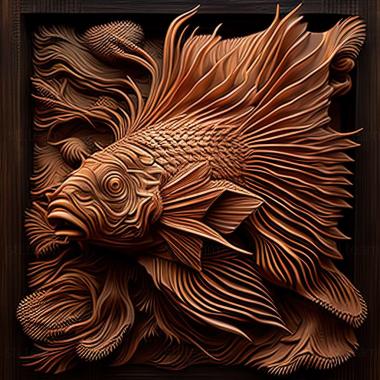 3D model Lionhead fish (STL)